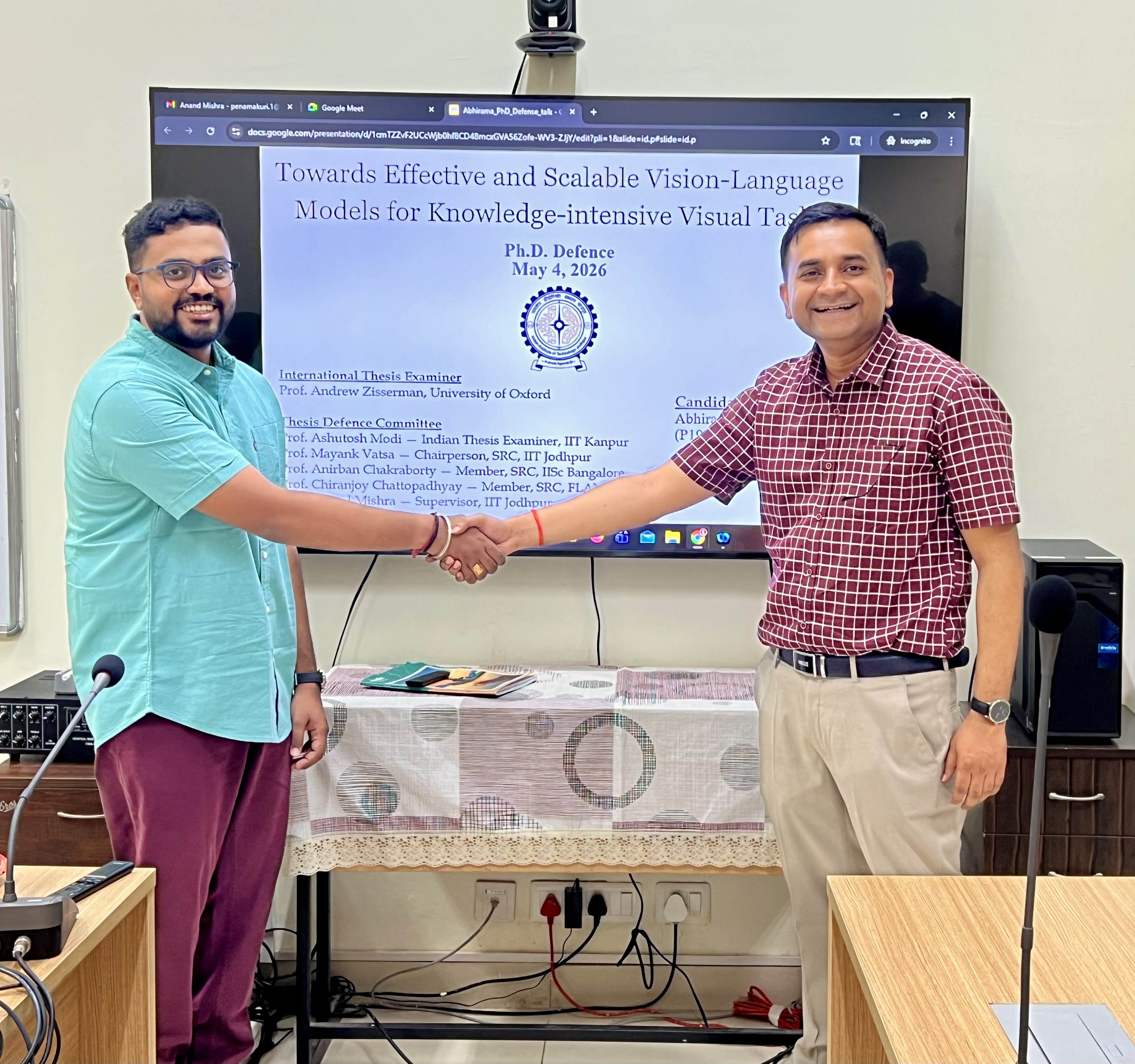 Abhirama successfully defended his PhD thesis